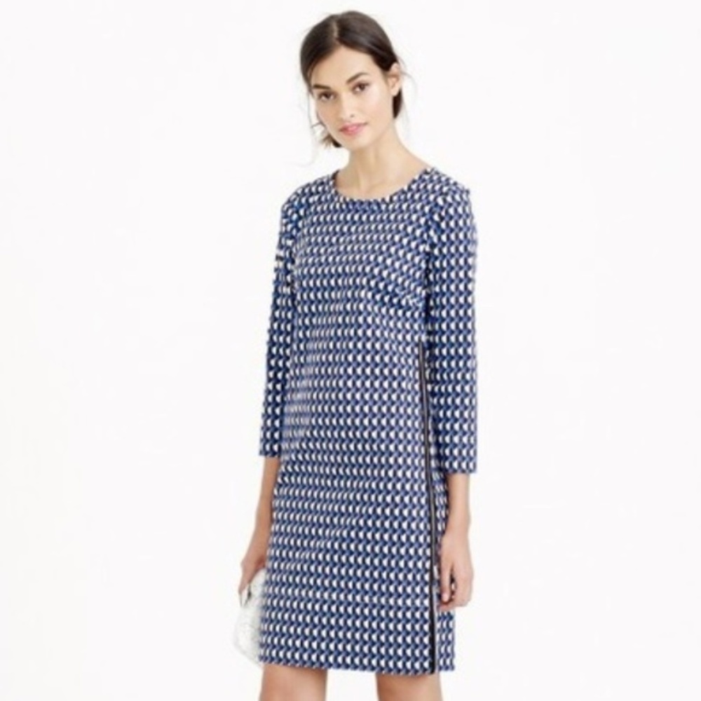J Crew Jet Set Geo Shift Dress Size 6